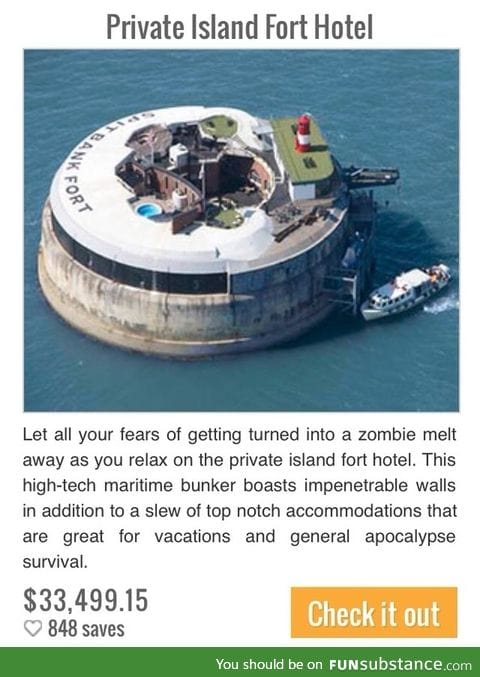 Private island fort hotel