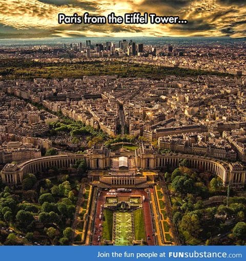 Incredible view of paris