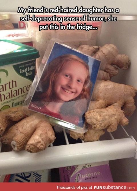 She's just getting in touch with her ginger roots