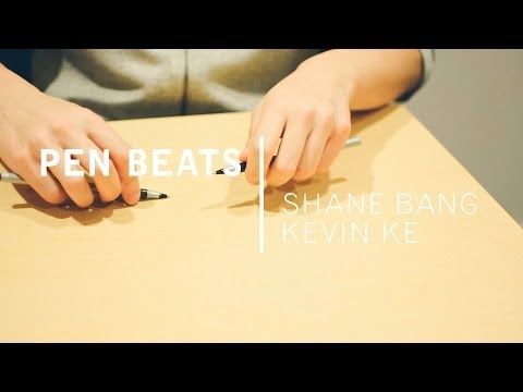 You can make the coolest beats using only pens and your desk