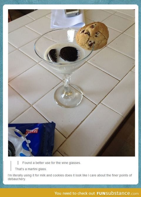 A better use for wine glasses
