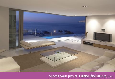 Minimalist beach living room
