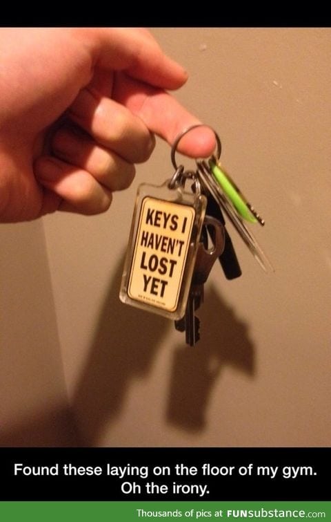Ironic key chain