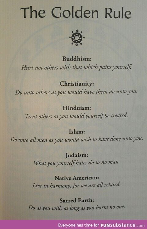The religion golden rule