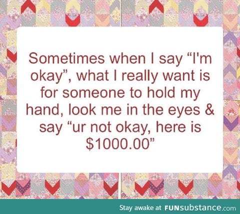 It's all you need sometimes