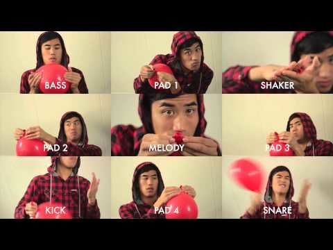 99 Red Balloons - played with red balloons