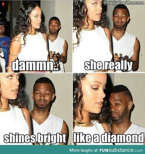 Girl, stop shining please.