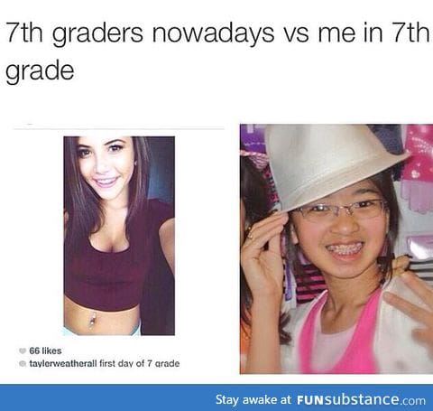 I don't remember being that good at 7th grade