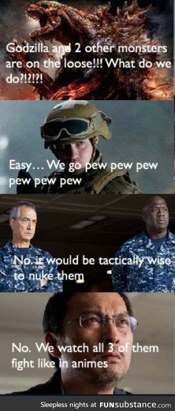 Godzilla in a nutshell