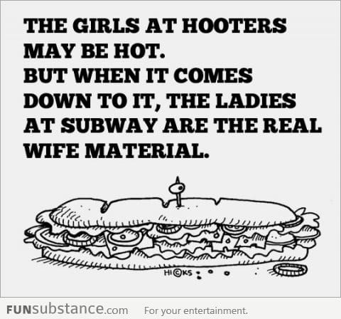 Hooters vs Subway