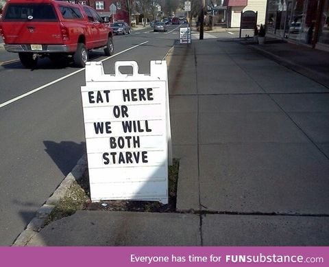 Don't make us starve