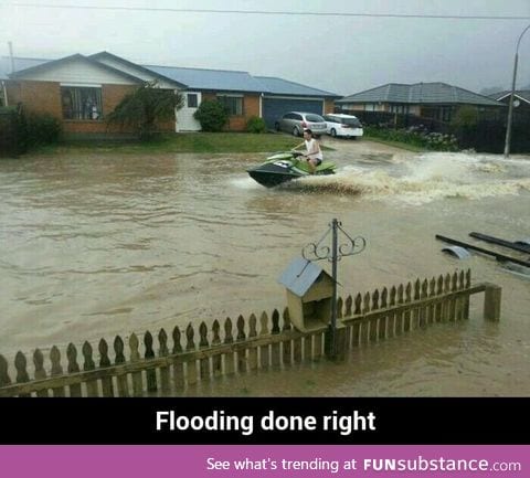Enjoy a flood