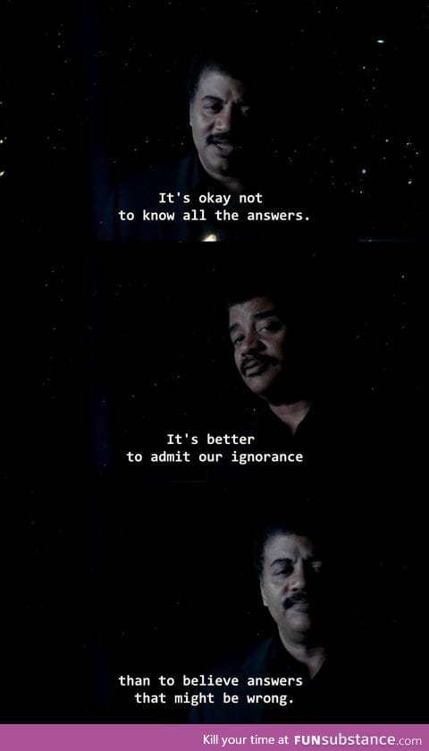 Better to admit or ignorance