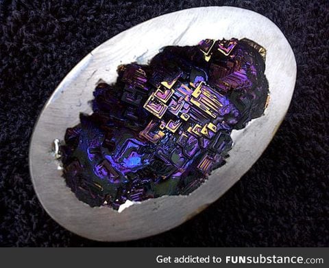 A Bismuth Geode. Looks like a cyborgenetic egg