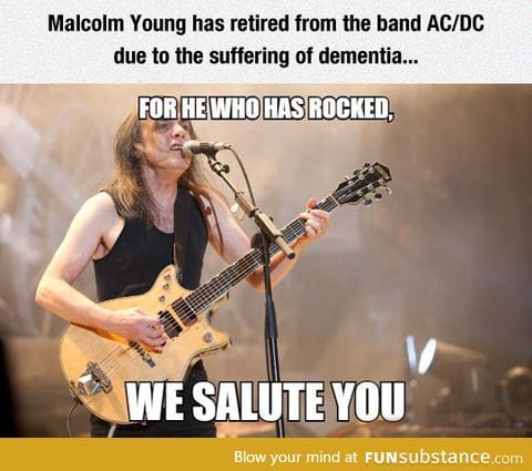 We salute you, malcolm young