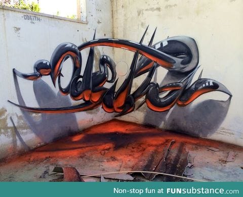 Forced perspective graffiti