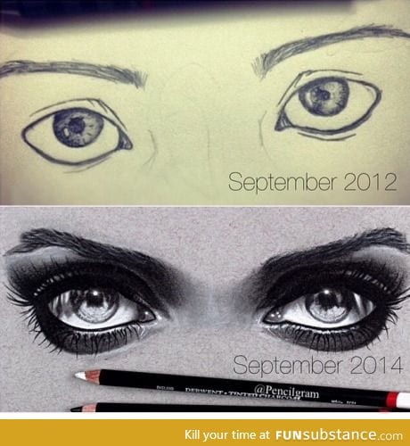 Progress I made in two years!