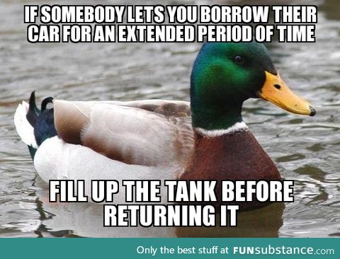 Its just common courtesy really