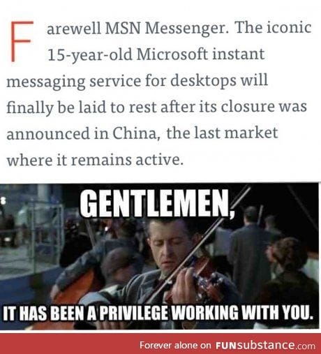Goodbye msn