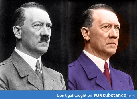 Hitler without moustache