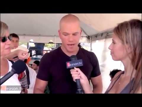 Matt Damon showing hid thug side