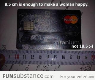 Its just 8.5 cm can make a woman happy