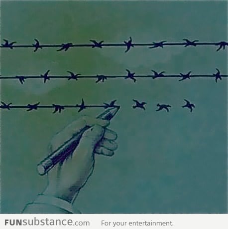 The difference between Freedom & Slavery is one thin line