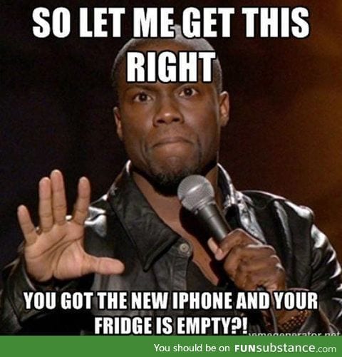 when broke people get a iphone
