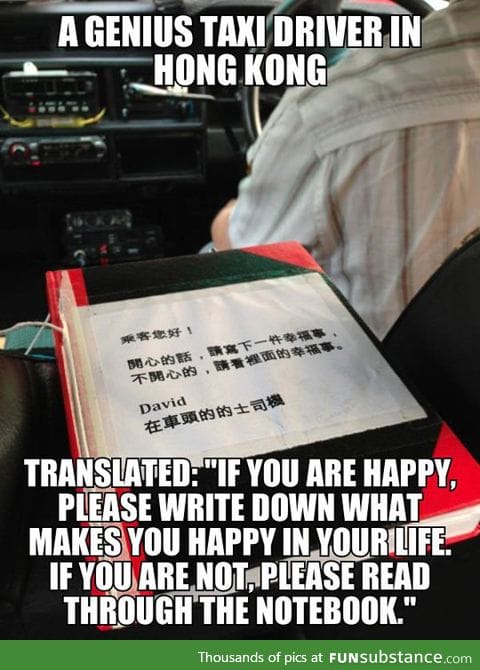 A genius taxi driver in hong kong