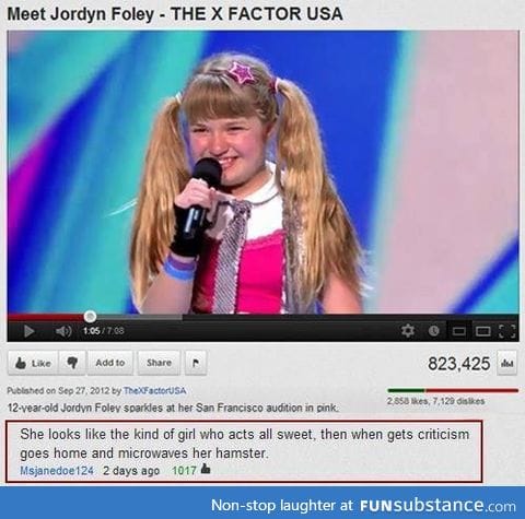 "microwaves her hamster"