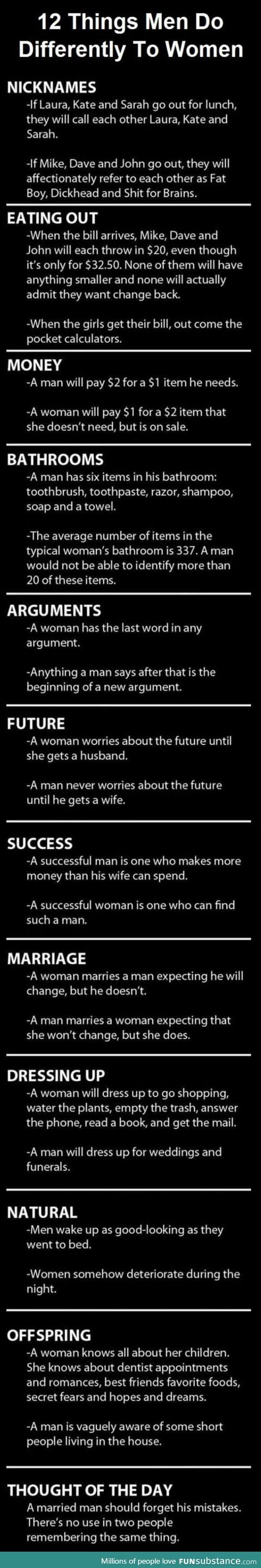 12 things that make us different