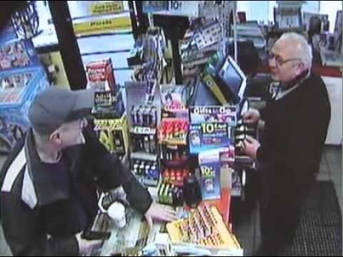 Guy pulls a gun, but he is the most polite robber ever
