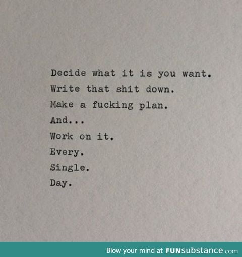 No excuses