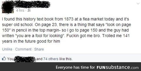 Oldest trick in the book