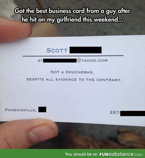 Well, if the card says so