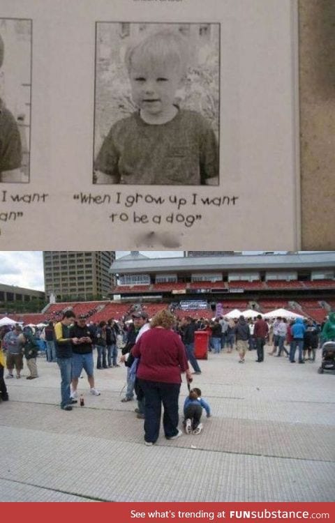 "my mother always supported my dreams"
