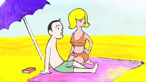Sometimes this happens when you go to the beach