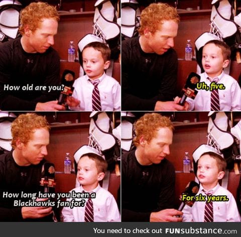 Blackhawks fan