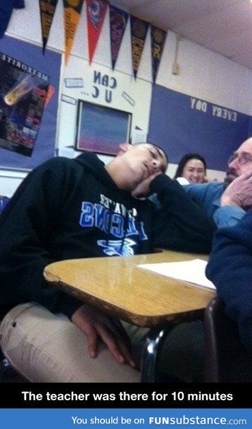 Sleeping in class