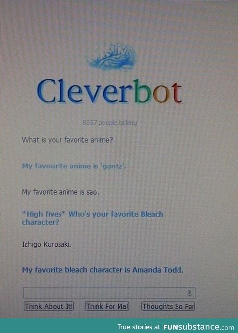 Damn, cleverbot