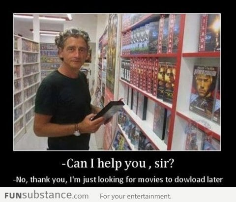 Why I visit the movie store