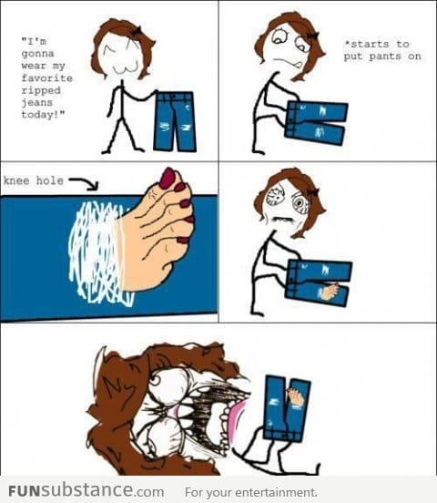 Ripped jeans problem