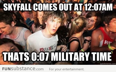 Well played, Mr Bond