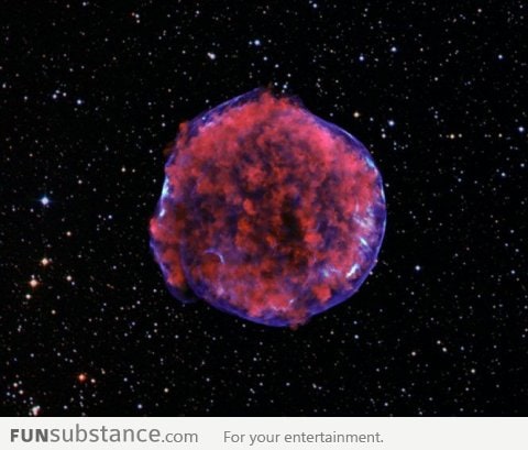 A super-nova observed this month