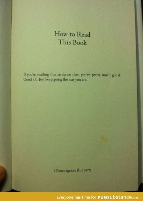 How to read this book