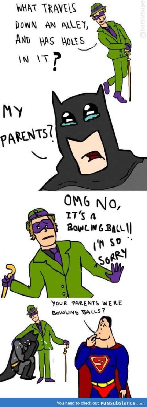 The Riddler tells a bad riddle