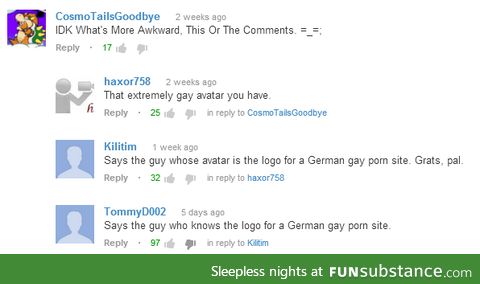 Embarrassing comments