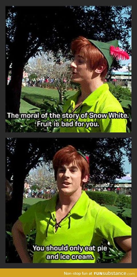 Peter pan gives the best advice