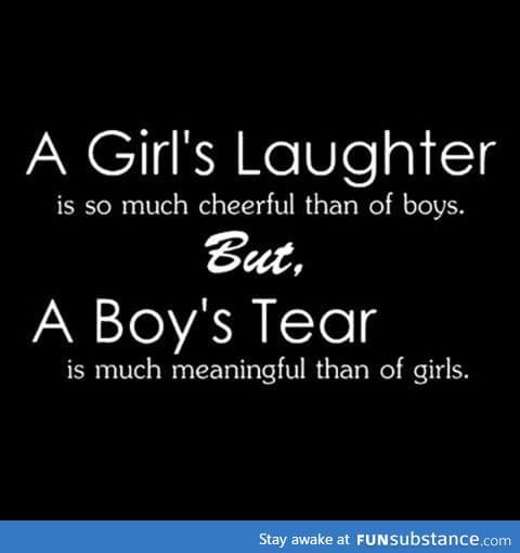 A Girl's Laughter And A Boy's Tear