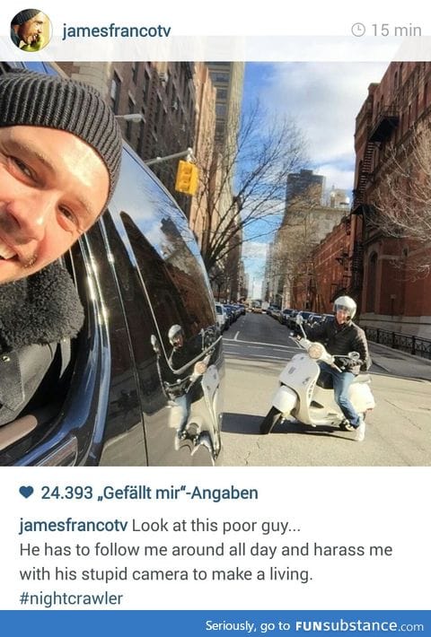 James Franco just posted this on Instagram